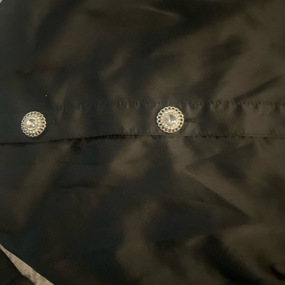 Almost Famous satin long sleeve crop top size s - Picture 3 of 5